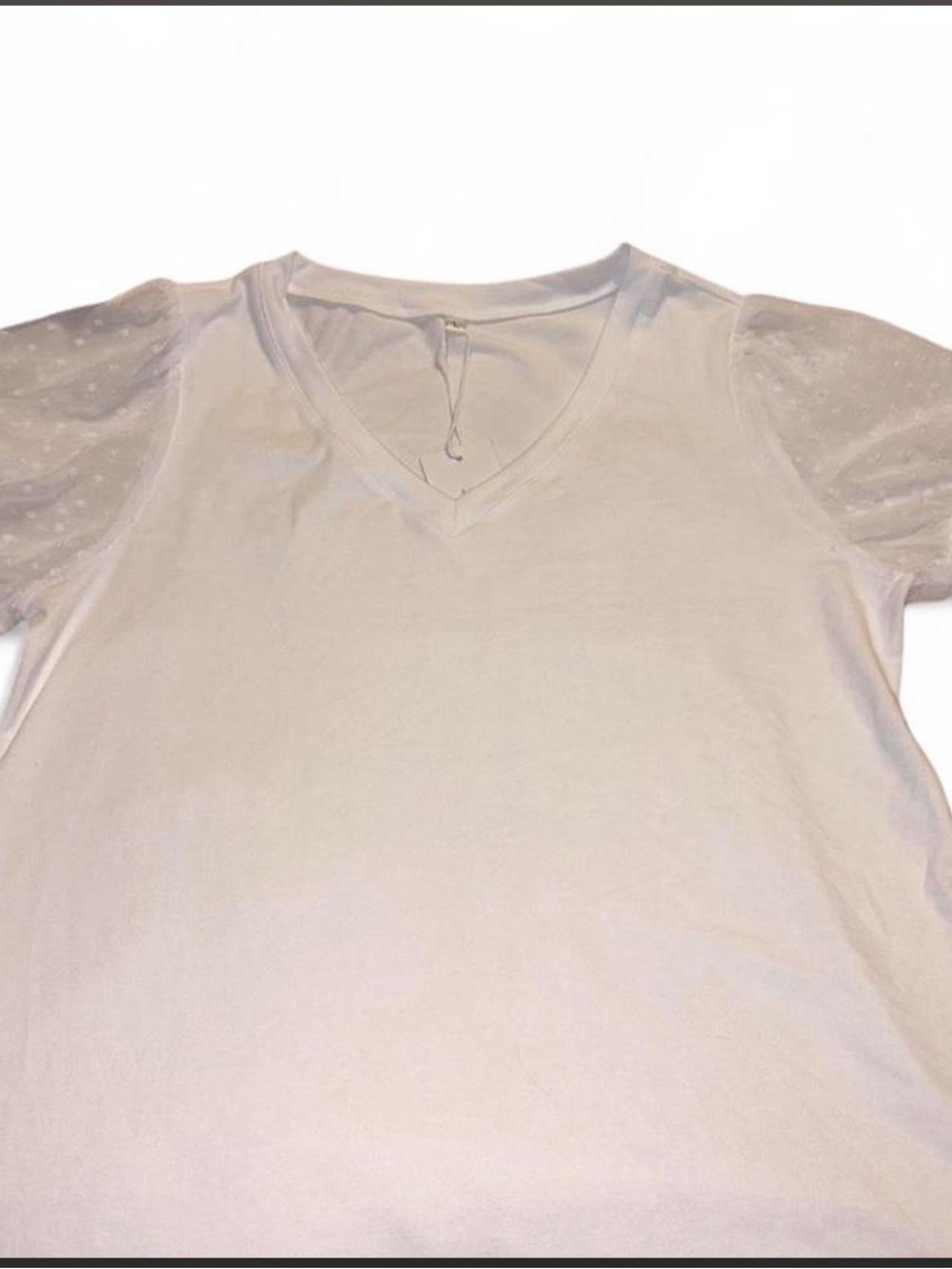 White Short Sleeve Top